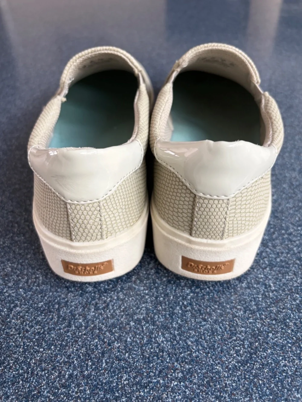 Dr Scholl’s Madison slip on sneakers in beige.
